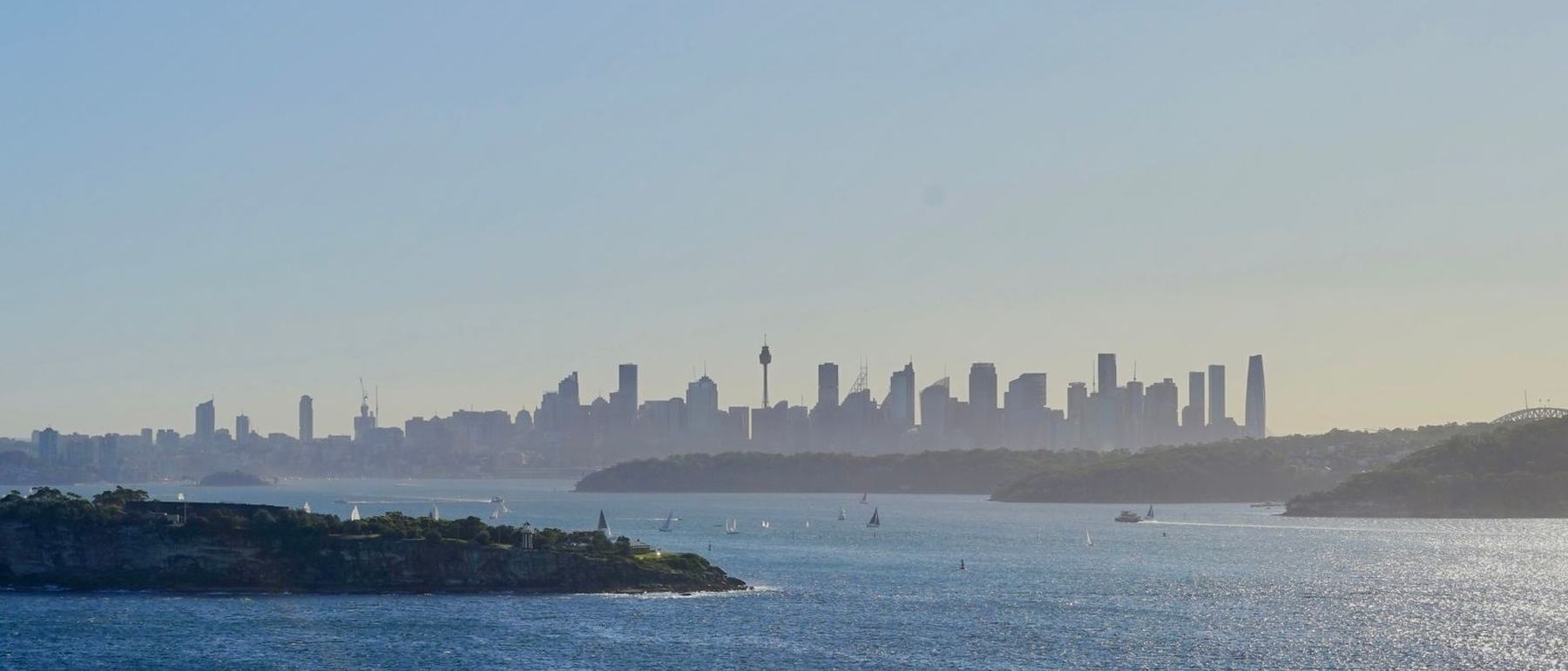 Sydney Harbour and the northern headland